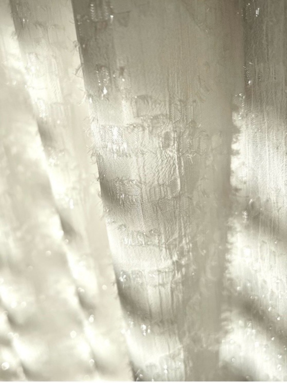 H&M Cream Sparkling Long Ruffled Maxi Dress - Picture 6 of 7